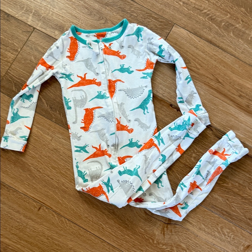 GAP Kids Dinosaur Pajama Set - White, Orange, Teal